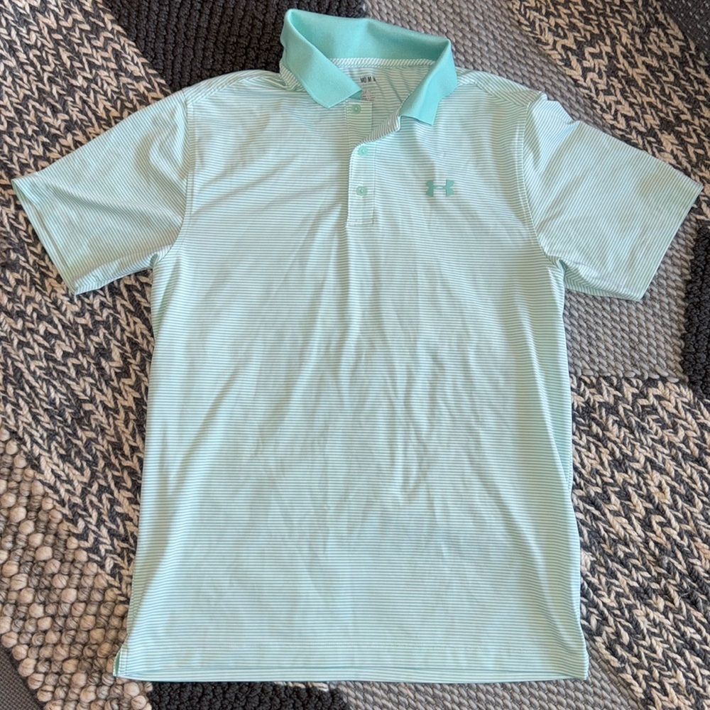 Under Armour Men’s Mint Golf Shirt Size M